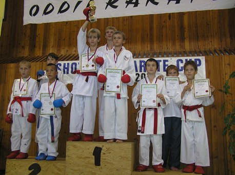 Kata team - 1. místo (Benhák, Sviták, Plecer)